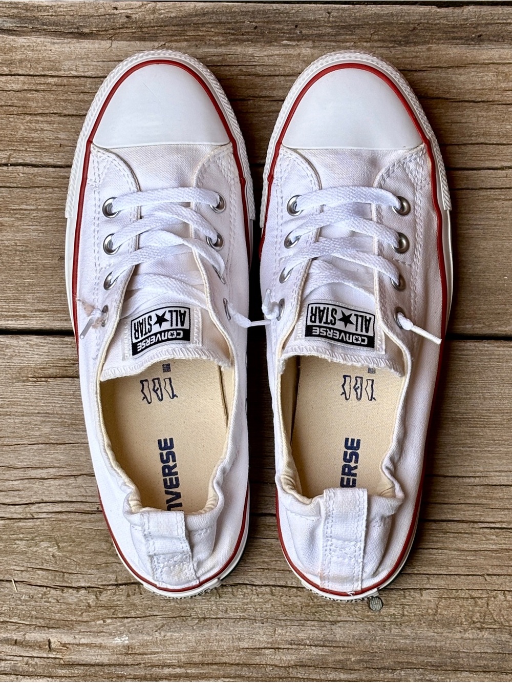 Converse All Star Shoreline White Slip On Sneakers Women 10 - Picture 3 of 8